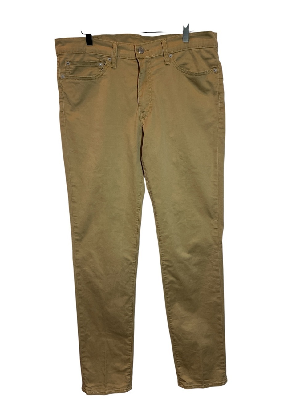 LEVIS 511 Men's Harvest Gold Khaki Flat Slim Front Chino Straight Pants 34x34
